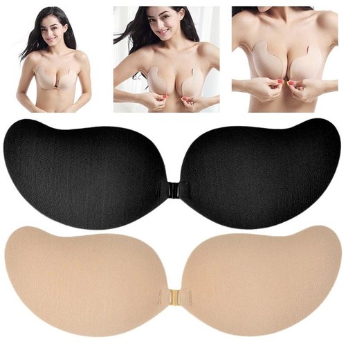 Silicone strapless push bra - up,