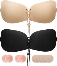 2 Pack Silicone Stick On Bra