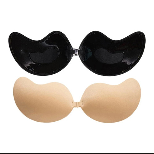 Silicone strapless push - up, bra