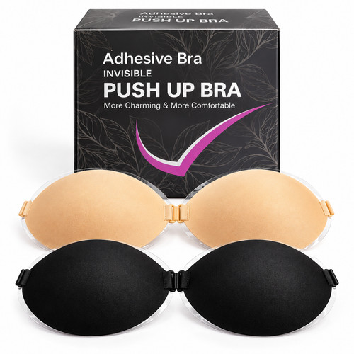 Adhesive invisible push bra - adhesive,