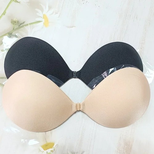 Silicone strapless push bra - push, up